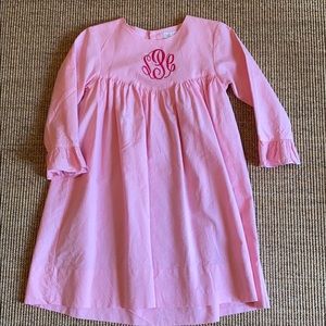 Petit Ami micro gingham SCP monogram dress